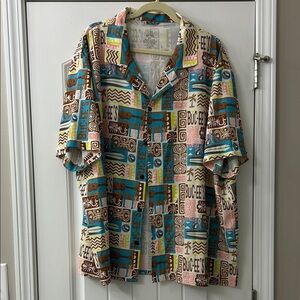 Buc-ee's Multicolor Men's Casual Button Down Shirt